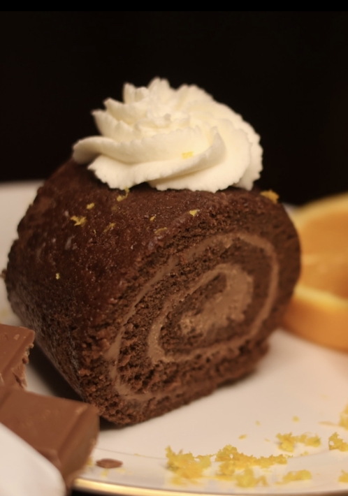 Orange Chocolate Swiss Roll